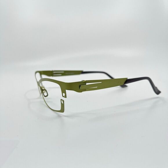 Eye\'DC V561 012 Eyeglasses Frames‎ Green Mens 53-17 H6555 main image 5